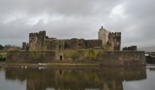 Tardis on Caerphilly Castle Tardis on Caerphilly Castle